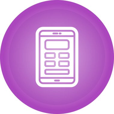 Mobil Tasarım Web simgesi vektör çizimi