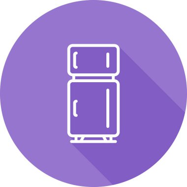 Buzdolabı. Web simgesi basit illüstrasyon