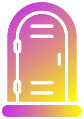 Bir torba simgesinin vektör illüstrasyonu