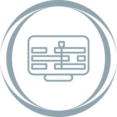 Web tarayıcı simgesi vektör illüstrasyonu