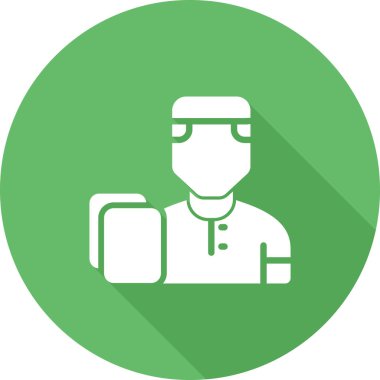 Bir doktor simgesinin vektör çizimi