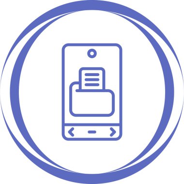 cep telefonu vektör simgesi modern basit illüstrasyon