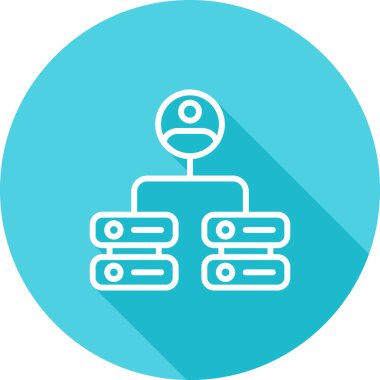 şebeke. Web simgesi basit illüstrasyon