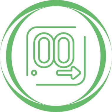 Modern b 'nin vektör illüstrasyonu simge müziğinden yoksun