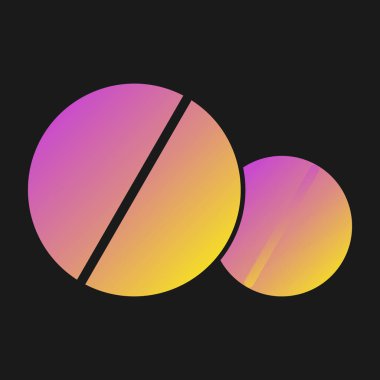 renkli gradyan soyut geometrik şekil tasarımı. vektör, 10 eps