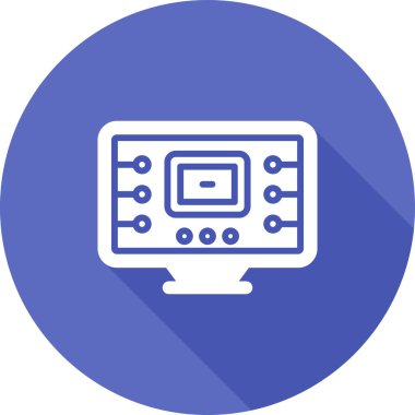 Radyo. Web simgesi basit illüstrasyon