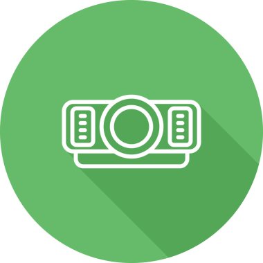 Kamera simgesinin vektör illüstrasyonu