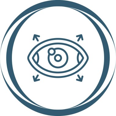 Göz simgesinin vektör illüstrasyonu