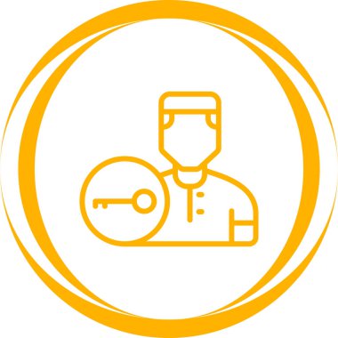 Modern bir simgenin vektör illüstrasyonu