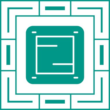 Modern bir simgenin vektör illüstrasyonu