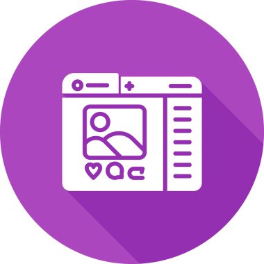 seo modern simgesinin vektör illüstrasyonu