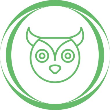 Baykuş simgesi vektör işareti