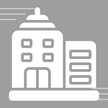 Ofis inşa çizgisi simgesi.