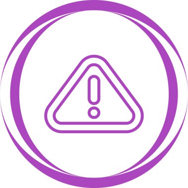 Modern uyarı simgesinin vektör illüstrasyonu