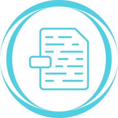 Dosya. Web simgesi basit illüstrasyon