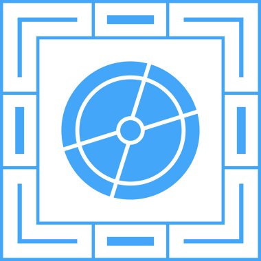 Radar. Web simgesi basit illüstrasyon