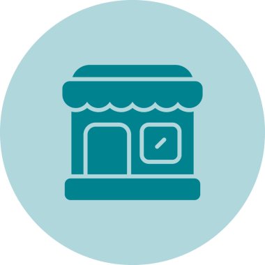 dükkan simgesi vektör illüstrasyonu