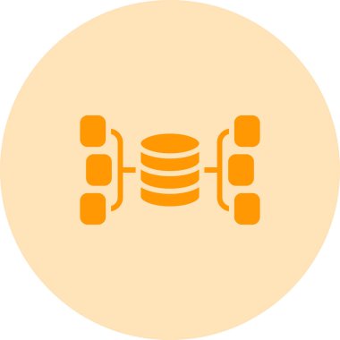 Sunucu Düz Vektör Simgesi