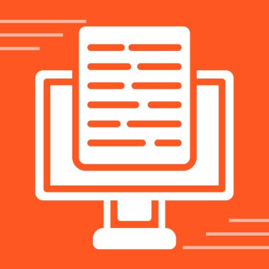 gazete simgesi vektör illüstrasyonu