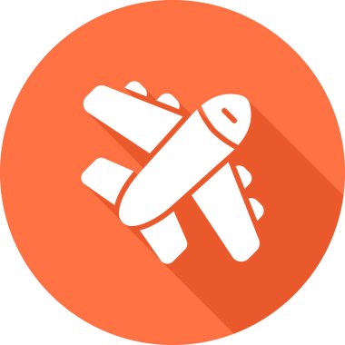 düzlem vektör simgesi modern basit illüstrasyon, düzlem