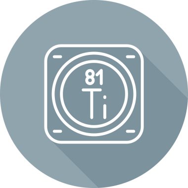 metal kimyasal element simgesi, basit satır biçimi