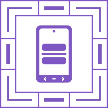 Vektör Mobil simge illüstrasyonu