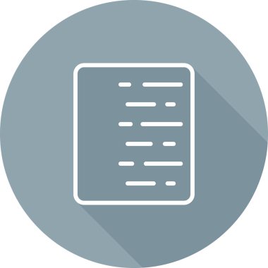 Belge. Web simgesi basit illüstrasyon