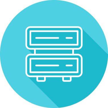 Sunucu vektör simgesi modern basit vektör illüstrasyonu