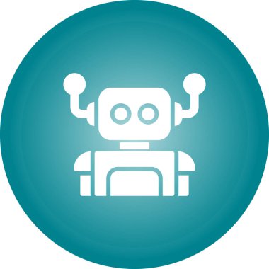 robot ikon vektör illüstrasyonu