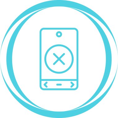 Mobil uygulama simgesinin vektör illüstrasyonu