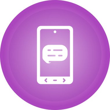 Sohbet mesajı vektör illüstrasyonu