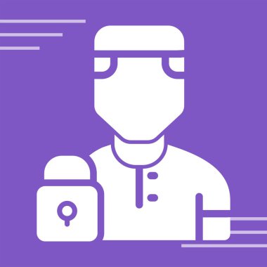 İlaç şişeli adam.