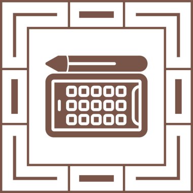 Takvim simgesinin vektör illüstrasyonu