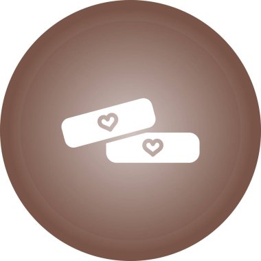 çikolata simge vektör çizim