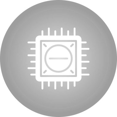 Cpu vektör simgesi. biçim düz grafik sembolüdür.