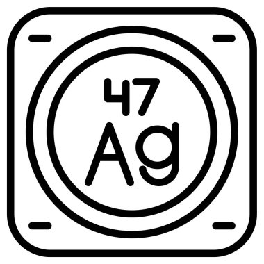 Periyodik tablo simgesi için kimyasal element