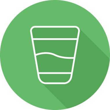 Kova düz vektör simgesi