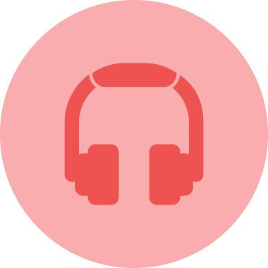 kulaklık simgesi çizimi, vektör 