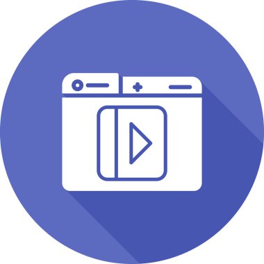 Kamera. Web simgesi basit illüstrasyon