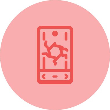 Modern telefon simgesinin vektör illüstrasyonu