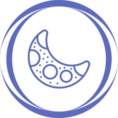 Ay. Web simgesi basit illüstrasyon