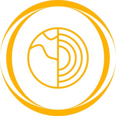 Modern bir simgenin vektör illüstrasyonu