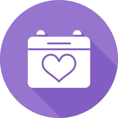 kalp vektör simgesi modern basit illüstrasyon