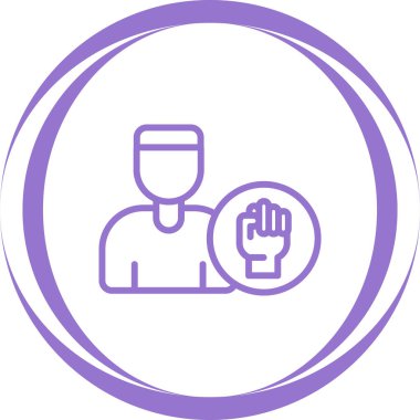 Bir insan simgesinin vektör illüstrasyonu