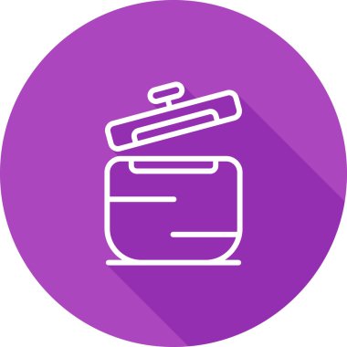 Gaz sobası simgesinin vektör illüstrasyonu