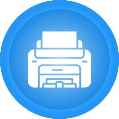 Yazıcı simgesi vektör illüstrasyonu