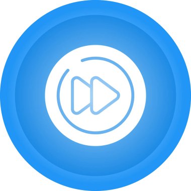 Çokluortam Düz Çember Vektör Simgesi Tasarımı