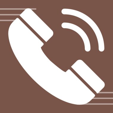 Telefon ikonu, vektör illüstrasyonu. düz tasarım biçimi