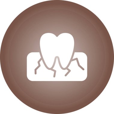 diş simgesi vektör illüstrasyonu