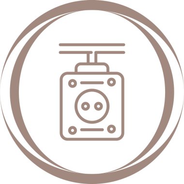 Benzin istasyonu simgesinin vektör illüstrasyonu